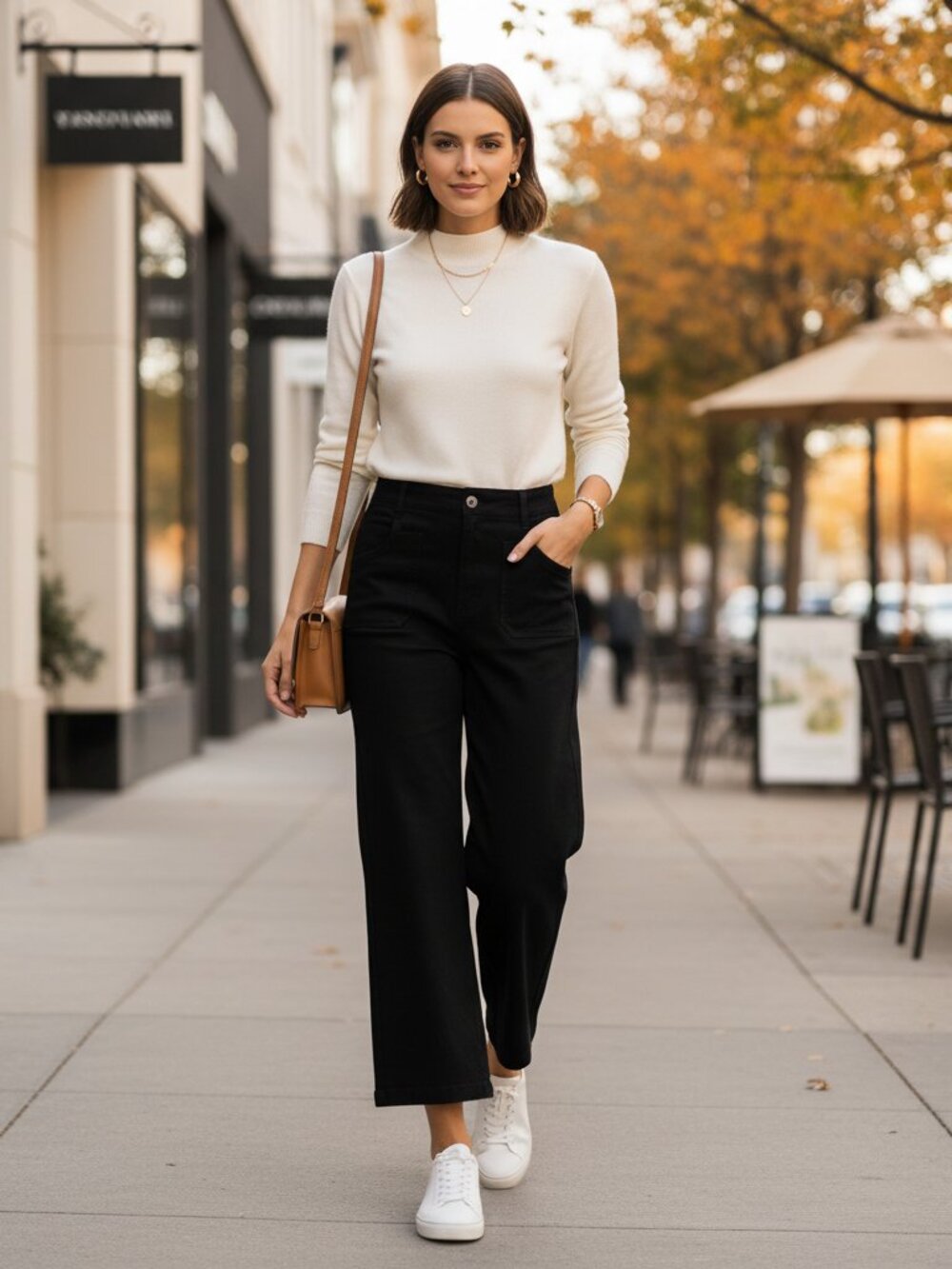 Sanctuary Supernova Crop Wide Leg Pants NWT Black Size 32 High Rise Trouser